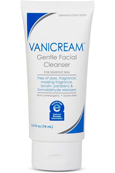 Vanicream Gentle Facial Cleaner, 2.5 Fl Oz, Formulated without Common Irritan...