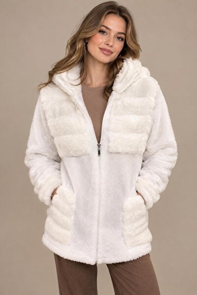 Orly More Peluş Teddy Fermuarlı Ceket