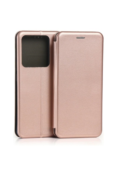Beline Husă magnetică tip carte pentru Poco M7 Pro Rose Gold