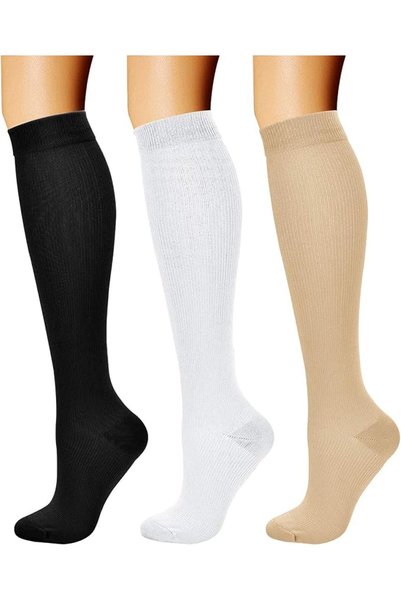 CHARMKING Compression Socks (3 Pairs), 15-20 mmhg is BEST Athletic & Medical ...