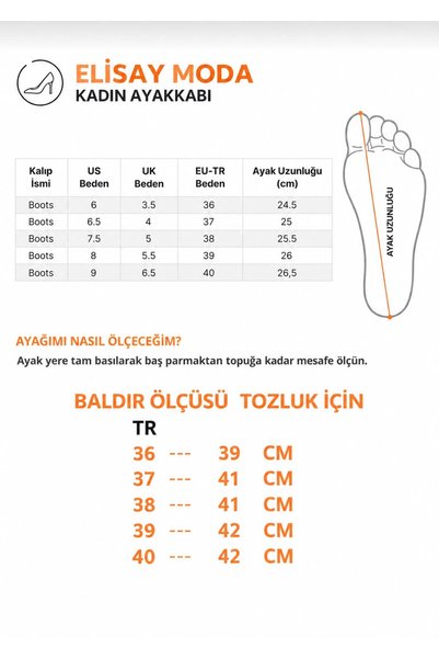 Elisay Moda YÜRÜMEK BIZIMLE GÜZEL Look Women's Boots with Leg Warmer Detail and Removable Accessory, High-Heeled Pointed Toe Zippered Boots
