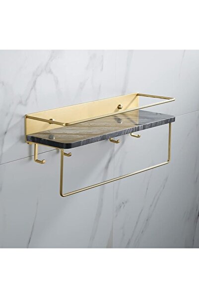 Generic Luxury Natural Marble Towel Rack, Bathroom Towel Holder, Tissue Holde...