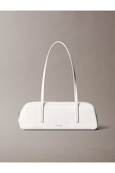 Calvin Klein Women's Foil Logo Glossy Shoulder Bag