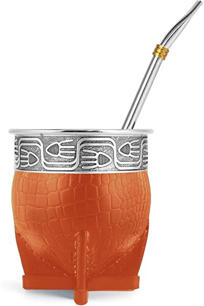 CUOPRU Imperial Mate Gourd with Bombilla Set, Yerba Mate Tea Cup, Mate Straw ...