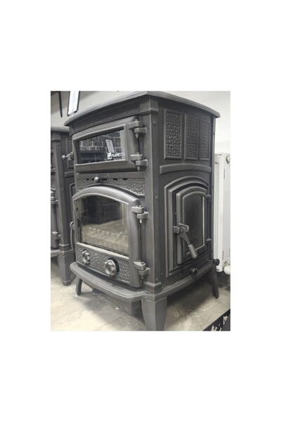 flamestove FİRE STOVE FRS-011YKAK Sirius Maxi Yan Kapaklı Fırınlı Döküm Soba