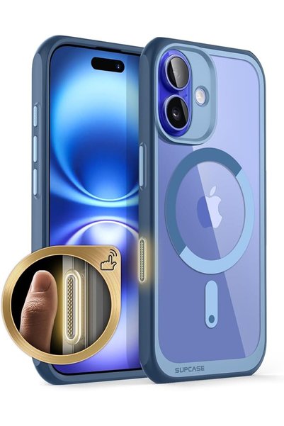 Supcase غطاء حماية لهاتف آيفون 16 مع زر التحكم في الكاميرا (يونيكورن بيتل ماج...