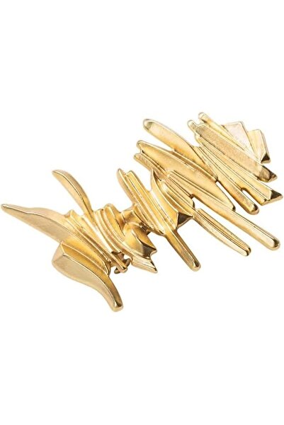Generic Temperament Mirror Geometric Hair Clip Multilayer Irregular Exaggerat...