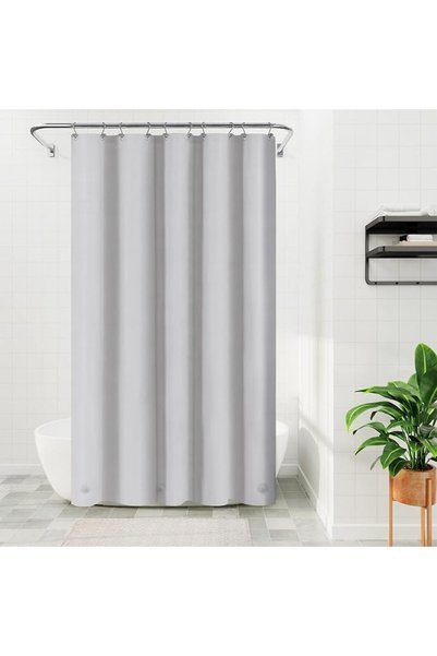 Barossa Design 54x78 Inch Stall Shower Curtain/Liner Clear PEVA, 3 Bottom Mag...