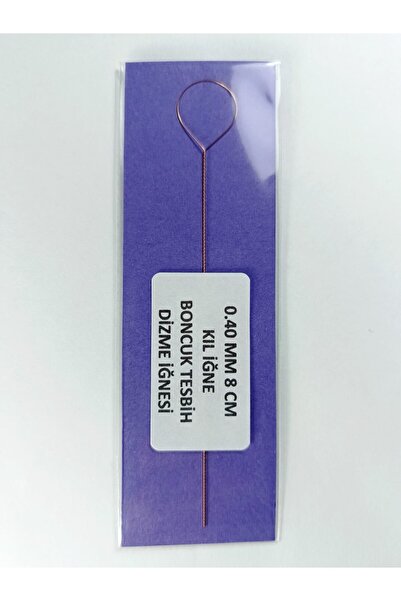 Eskişehir hobi sanat 0.40 mm 8 cm 1 Piece Bristle Needle, Bead Rosary Stringi...
