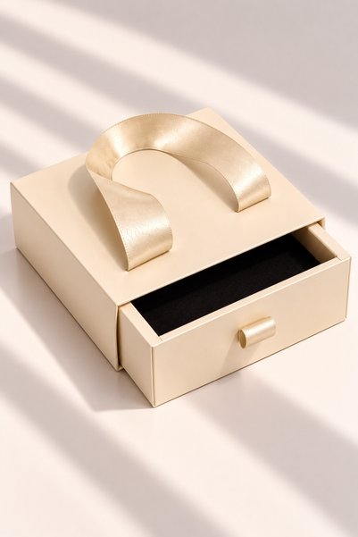 Premium Takı Hediye Kutusu ve Çantası 12x12 cm