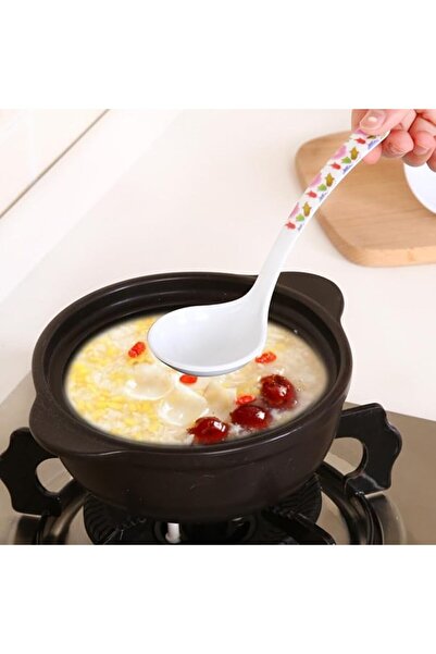 Habbaa Soup Spoon 4 Pieces Long Handle Soup Ladle Eco Friendly Restaurant Din...