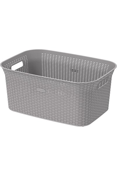 Cosmoplast 50L Cedarattan Laundry Basket, Off White
