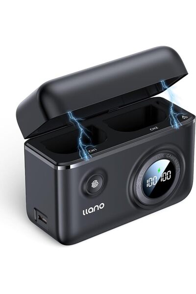 LLANO لانو بطارية كاميرا LP-E6NH LP-E6P، شاحن سريع مزدوج USB C 18 واط، متوافق...