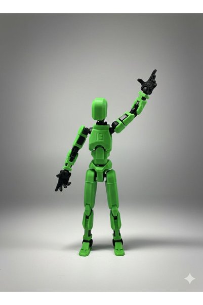 MD Design Robot Oynar Eklemli Hareketli Oyuncak Aksiyon Figürü Pozlanabilir Y...