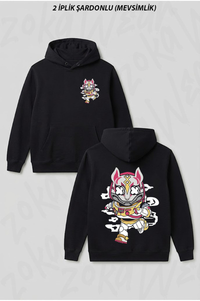 Buzz Fortnite Sırt Baskılı Kapşonlu Sweatshirt