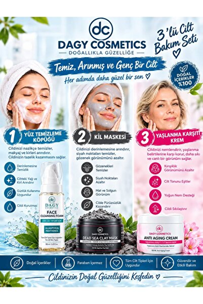 Dagy Cosmetics 3 LÜ BAKIM SETİ