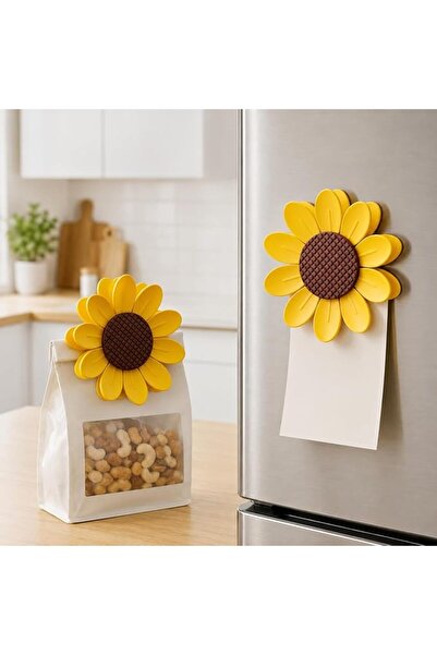 sunflower body مشابك مغناطيسية على شكل عباد الشمس، 10 قطع من مشابك تغليف الطع...