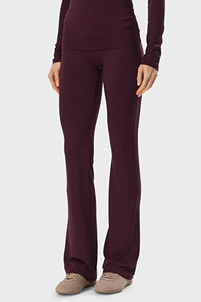 Guess Lotus Slim Fit Yüksek Bel Düz Paça Pantolon V6YB24K4713 Kadın PANTOLON ...