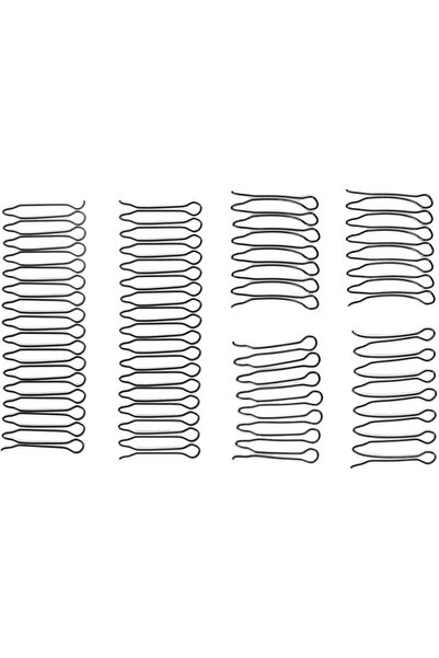 GENERAL Hair Clip Comb Metal Wire Side Comb Set Secure Hold Bangs Control