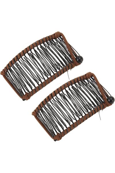 GENERAL Vintage Style Banana Hair Clips Stylish Woven Thread for Office Trave...