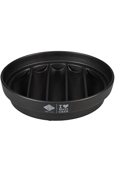 GENERAL Cat and Dog Feeding Ceramic Bowl Wave Black 750ml ILHC