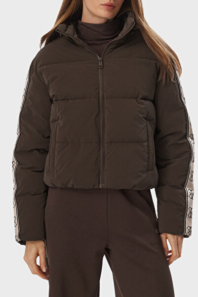 Guess Kapitoneli Logolu Regular Fit Dik Yaka Şişme Mont V5BL11WGYC2 Kadın MON...