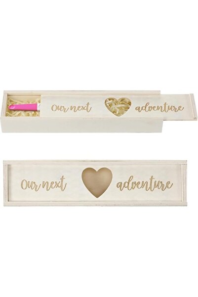 Yelajoy Pregnancy Test Keepsake Box – Wooden Baby Reveal Gifts Box for Husban...