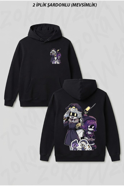 Murder Drones Sırt Baskılı Kapşonlu Sweatshirt