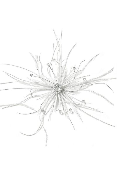 GENERAL Delicate Feather Flower Brooch Hair Clip for Women