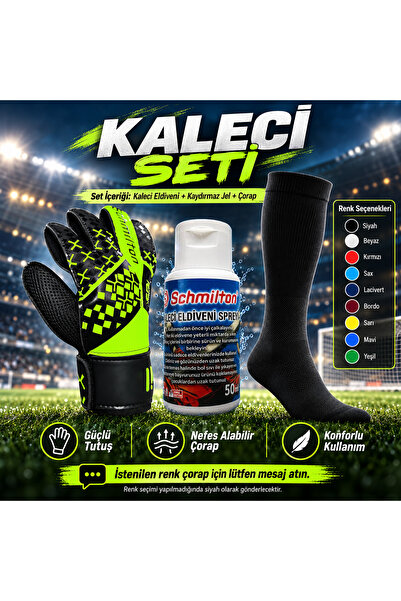 SCHMILTON Kaleci Seti , Kaleci Eldiveni , Kaleci Spreyi ve Çorap