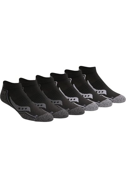 SAUCONY mens Bolt Rundry Performance No-show Multi-pack Socks Socks