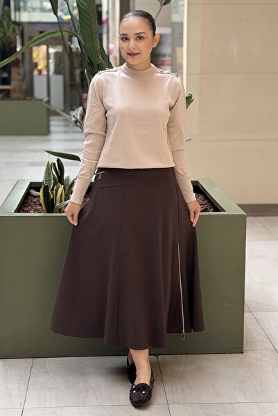 sentez giyim Sentez Nuve Pocket Zippered Skirt