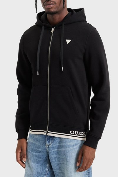 Guess Ls Classic Pamuklu Kapüşonlu Yaka Fermuarlı Sweat M6BQ48K6168 Erkek SWE...