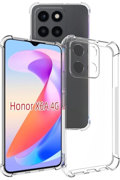 GENERAL غطاء هاتف شفاف مناسب لهونور X6a 4G، نحيف ومرن، مقاوم للصدمات، مقاس 6....
