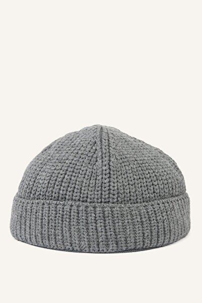 DeFacto Ribbed Knit Curled Edge Men's Beanie I0929Ax26Wn