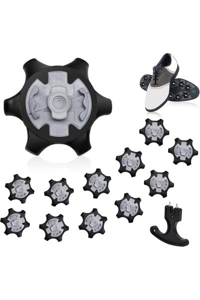 SYOSI Golf Spikes Replacement Kit with Wrench Tool, Fast Twist Anti Slip Trac...