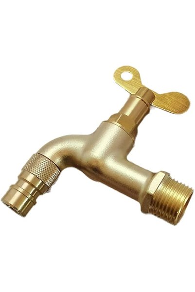 GENERAL 58-3 Brass Quick-Open Washing Machine Faucet with Threaded G1/2 Conne...