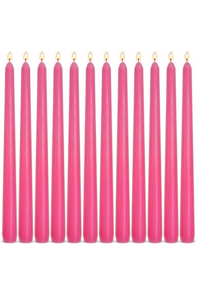 GENERAL jaffiust 12PCS Taper Candles, 10 Inch Unscented Candlesticks, Long-La...