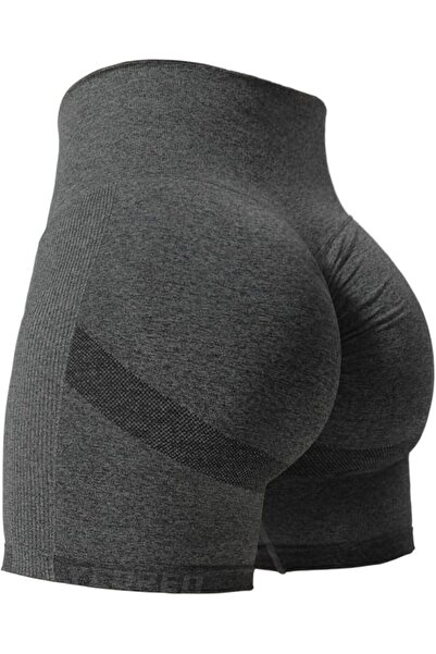 GENERAL YEOREO Women High Waist Workout Yoga Gym Smile Contour Seamless Cycli...