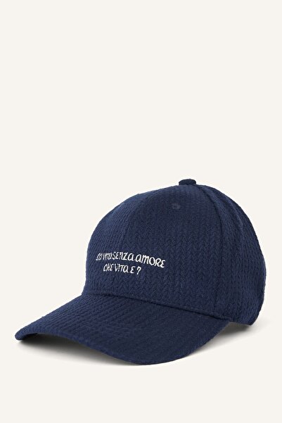 DeFacto Women's Textile Embroidered Textured Baseball Cap H6758Ax26Wn