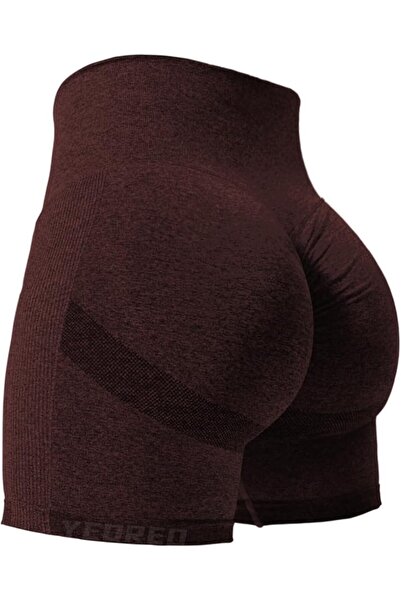 GENERAL YEOREO Women High Waist Workout Yoga Gym Smile Contour Seamless Cycli...