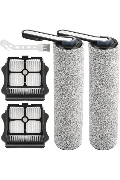 Unikstone [Floor ONE S5] S5 2 Roller Brush and 2 HEPA Vacuum Filter Replaceme...