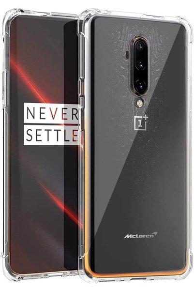 GENERAL غطاء هاتف شفاف مناسب لهاتف OnePlus 7T Pro، نحيف وناعم، مقاوم للصدمات،...