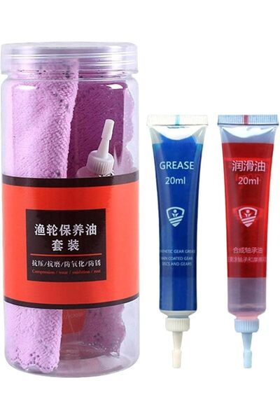 AZONEE Fishing Reel Cleaning Kit, 3 Pack One-Step Lubricant Set, Includes Rus...