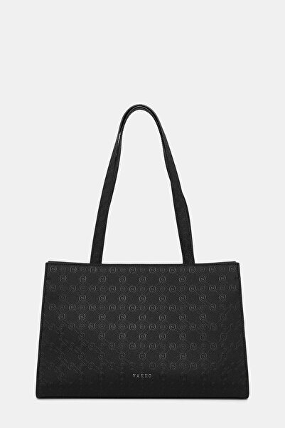 Vakko SİYAH MONOGRAM ÇANTA