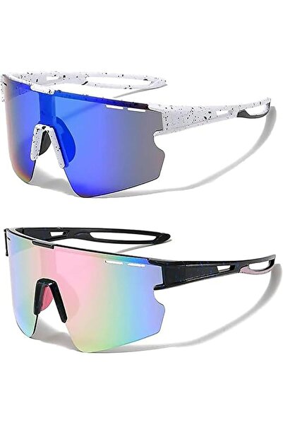 Yelajoy 2 Pcs Sports Sunglasses Polarized Glasses UV400 Protection