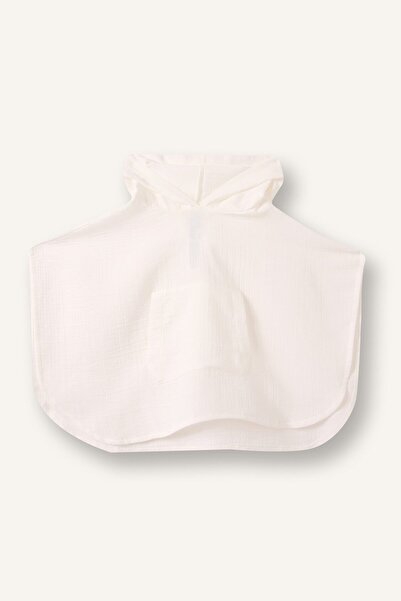 DeFacto 100% Cotton Hooded Muslin Poncho for Baby Girl H1828A526Hs