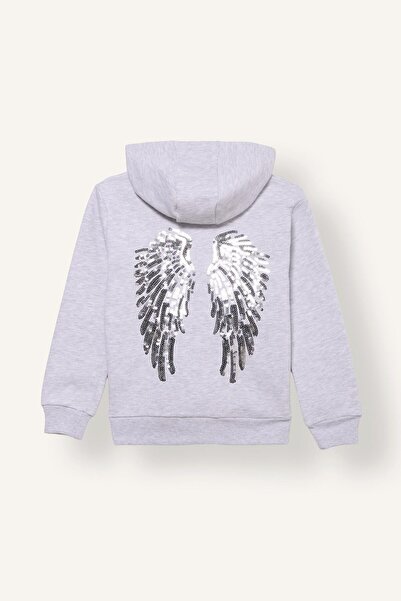 DeFacto Zippered Hooded Thick Cardigan for Girls I8843A826Wn