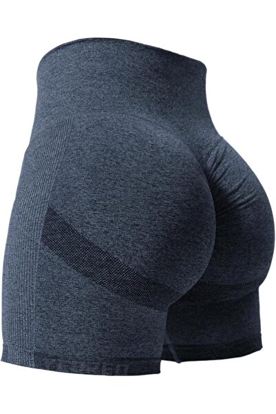 GENERAL YEOREO Women High Waist Workout Yoga Gym Smile Contour Seamless Cycli...