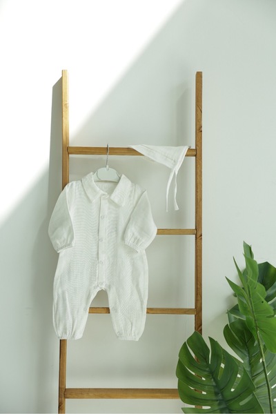 mandalinsbaby Baby Boy Muslin Overalls 2-Piece Hospital Release Mevlüt Set 10...